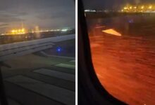 Avião da Gol no Aeroporto de Goiânia após problema técnico.