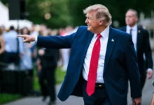 Donald Trump em discurso na Casa Branca sobre Cuba.