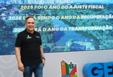 Prefeito Sandro Mabel apresenta proposta da LOA 2027 no Paço Municipal.