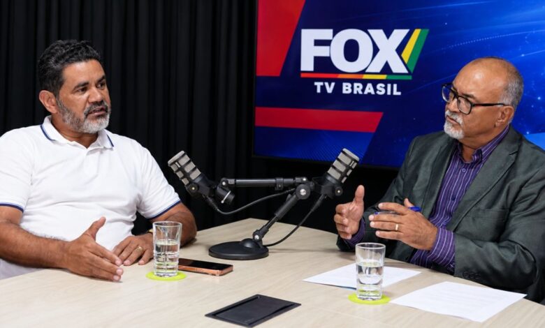 George Maranhão em entrevista, discutindo propostas sociais.