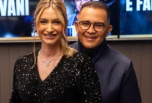 Lívia Avelar e Bruno Avelar juntos em evento.