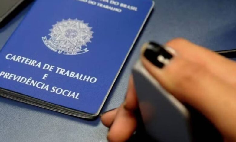 Imagem de uma Carteira de Trabalho.