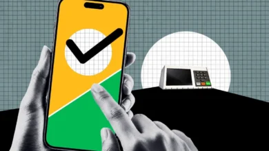 Tela do aplicativo e-Título em um smartphone.