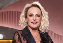 Ana Maria Braga durante apresentação de programa de TV.