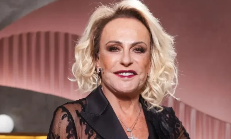 Ana Maria Braga durante apresentação de programa de TV.