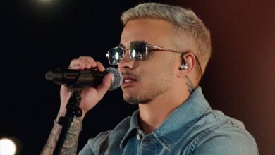 Kauan da dupla Matheus & Kauan se apresentando em um show.