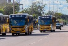 Ônibus de transporte público no Tocantins.