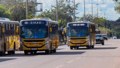 Ônibus de transporte público no Tocantins.
