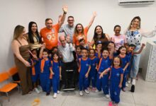 Inauguração do CMEI Orlando Alves Carneiro no Setor Lorena Park, Goiânia.