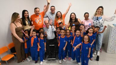 Inauguração do CMEI Orlando Alves Carneiro no Setor Lorena Park, Goiânia.