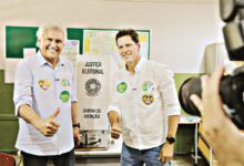 Daniel Vilela em coletiva de imprensa.