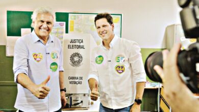 Daniel Vilela em coletiva de imprensa.