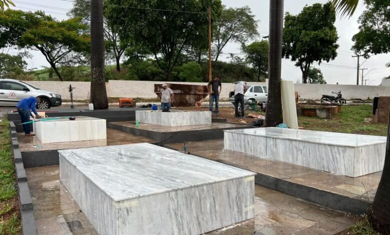 Túmulos das vítimas do Césio-137 em Goiânia recebem reformas.